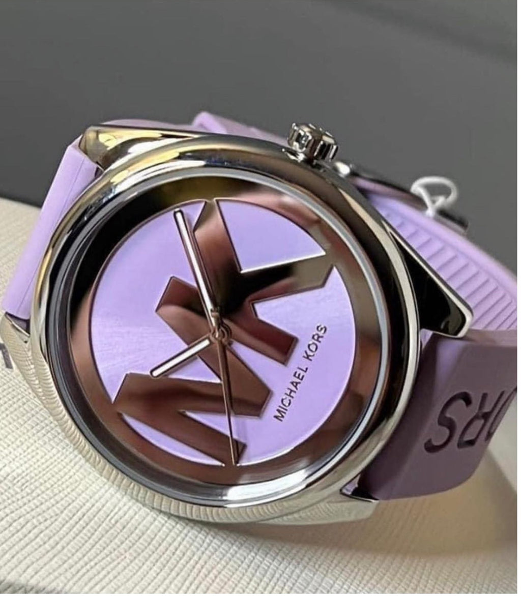 Michael Kors Ladies Watch Janelle 42mm Silver Purple
