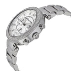 Michael Kors Silver Parker 39mm Chronograph Ladies Watch