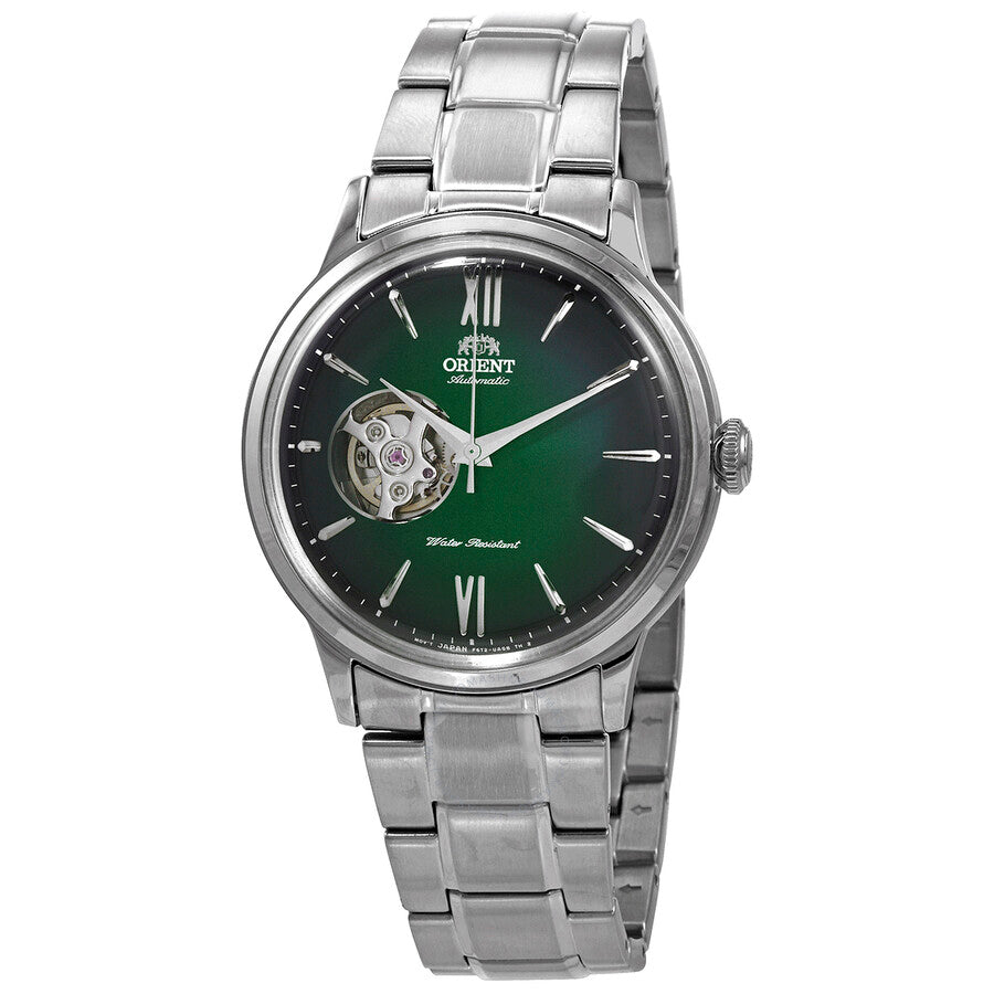 Orient Bambino 2nd Generation Open Heart Men's Green Watch