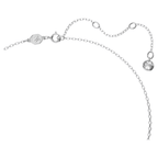 Swarovski Ortyx Necklace Triangle Cut White Crystal Rhodium Plated