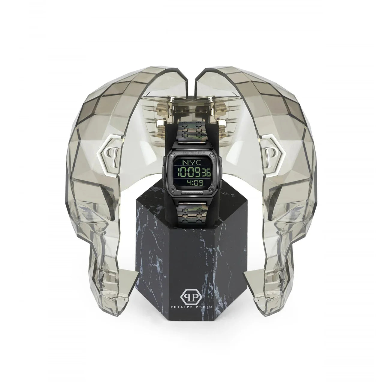 Philipp Plein Hyper Shock Black Camo Digital Watch