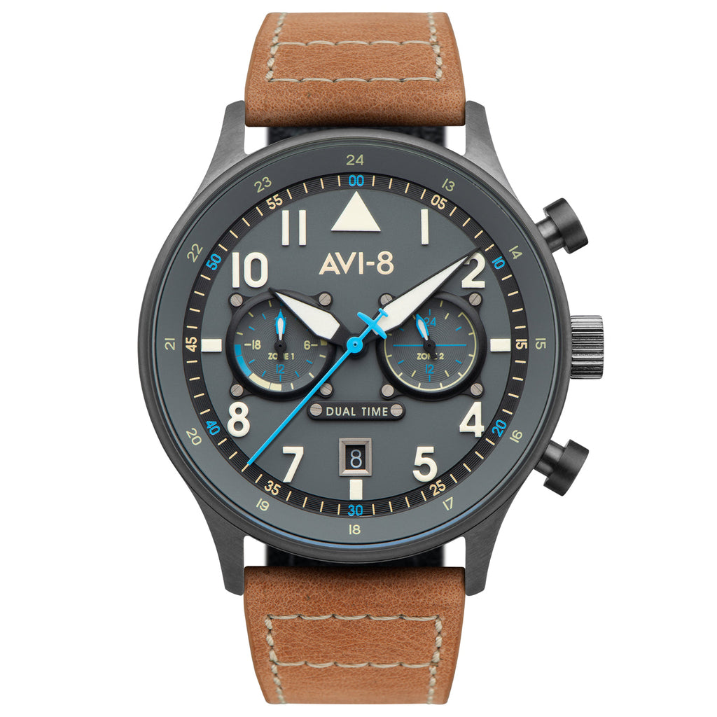 Pilot Watch - AVI-8 Carey Dual Time Orissa Watch AV-4088-04