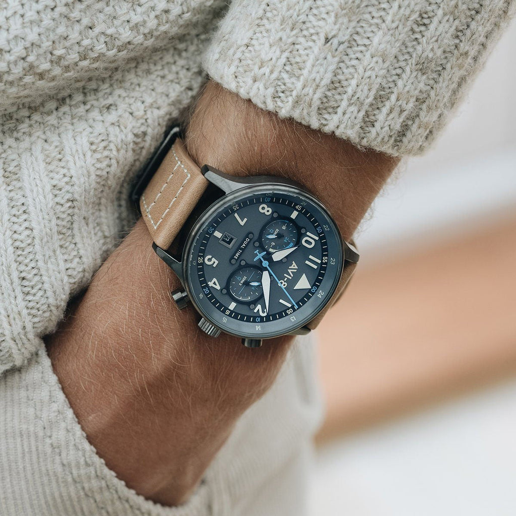 Pilot Watch - AVI-8 Carey Dual Time Orissa Watch AV-4088-04