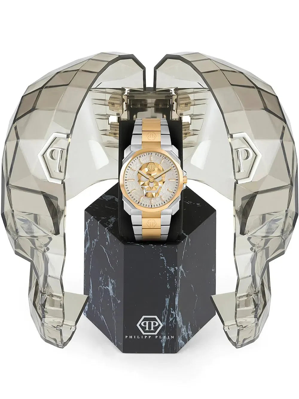 Philipp Plein Watch The Skull King Silver Gold