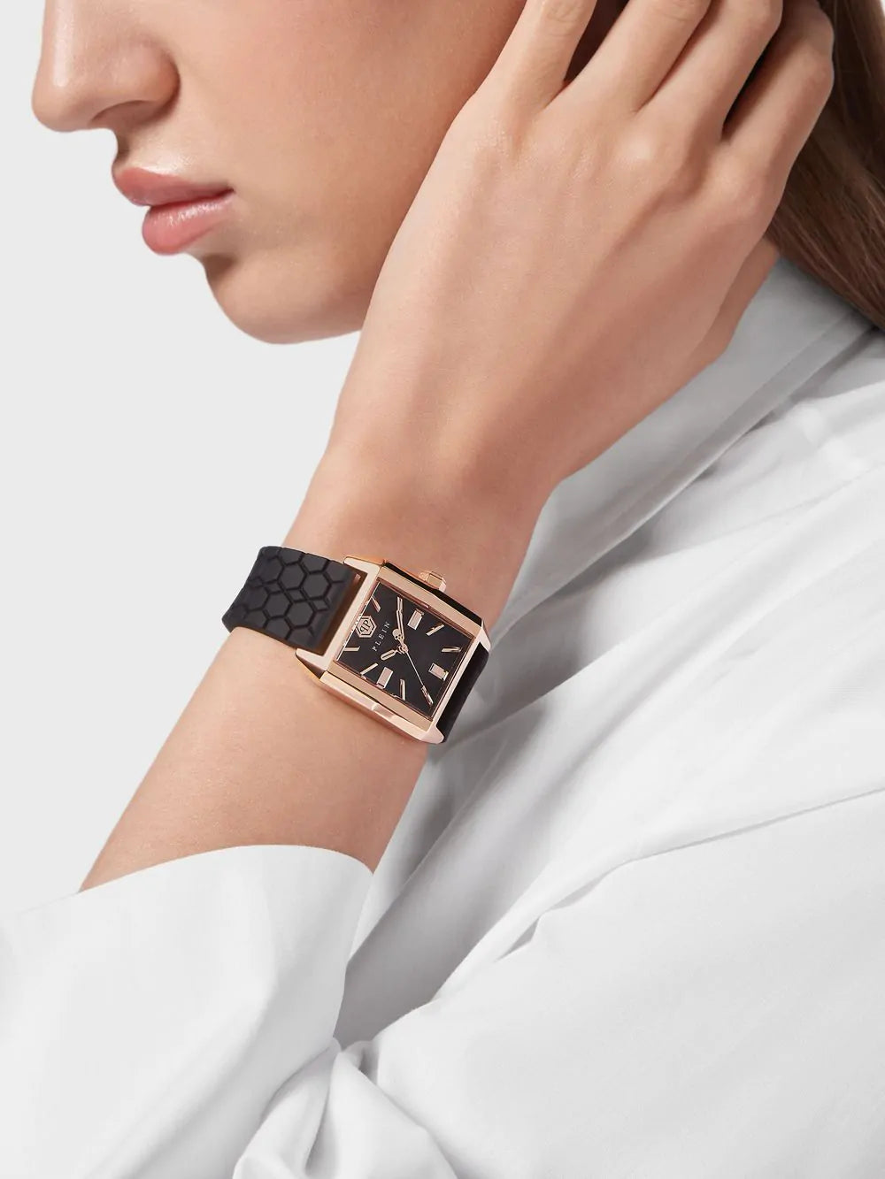 Philipp Plein Ladies Watch Street Couture Offshore Square Black