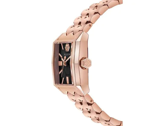 Philipp Plein Ladies Watch Street Couture Offshore Square Rose Gold IP