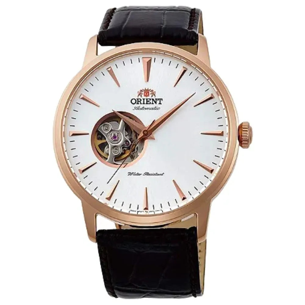 Orient Men's White Open Heart Automatic Watch