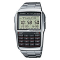 Casio Watch Vintage Data Bank Calculator Black Silver