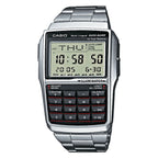 Casio Watch Vintage Data Bank Calculator Black Silver