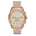 Michael Kors Men's Watch Lexington Chronograph Gold Rose