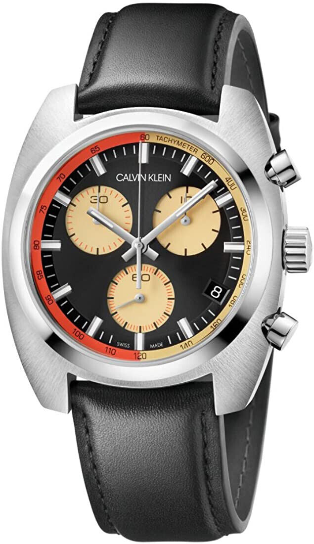 Calvin Klein Men's Watch Achieve Chronograph Black