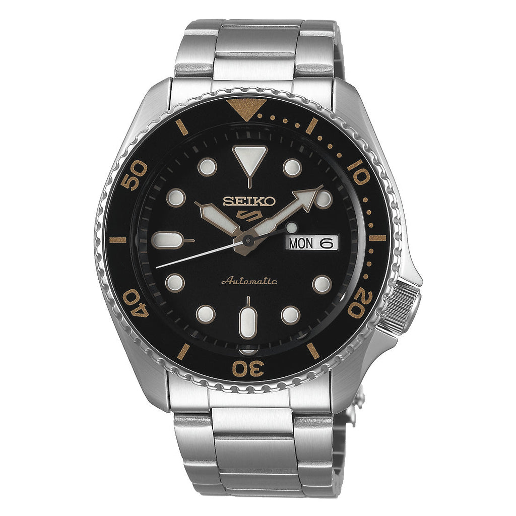 Seiko 5 Sports Men's Black Automatic Watch