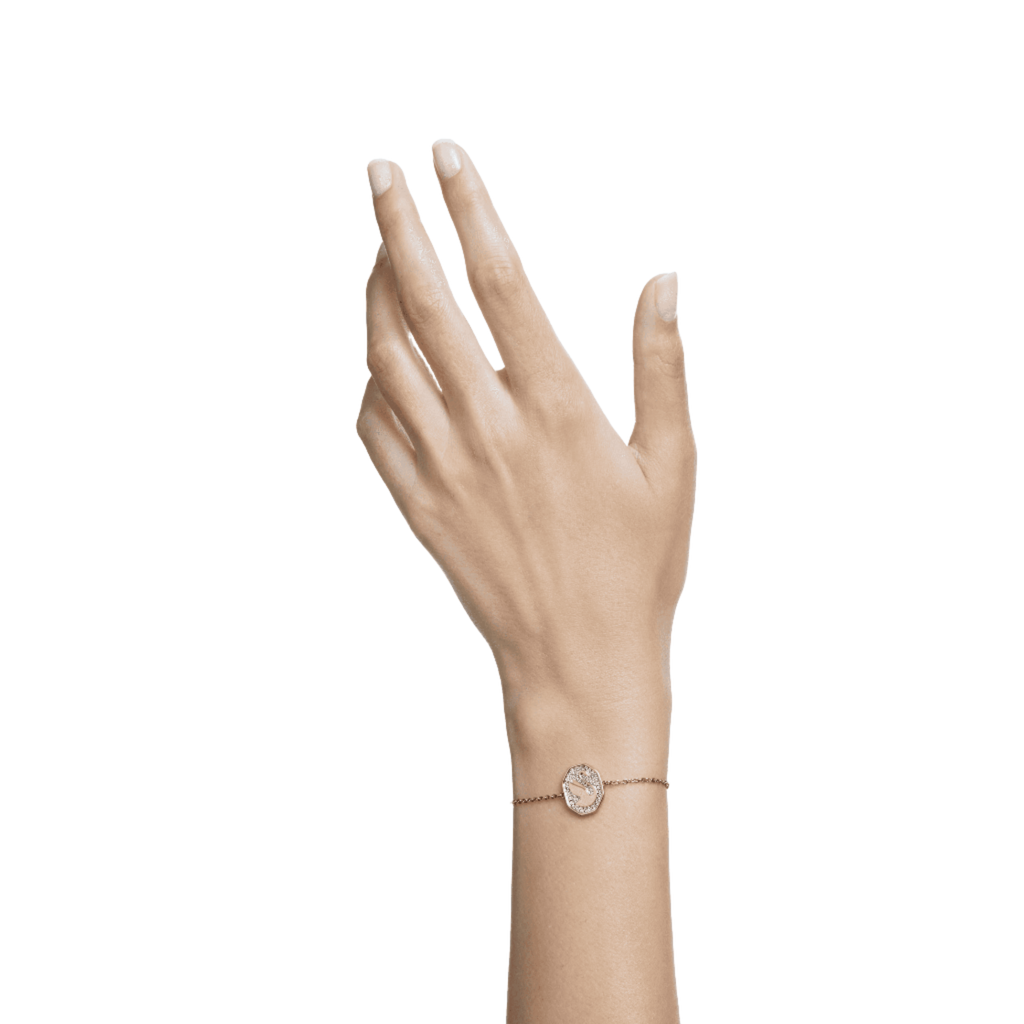 Swarovski Signum Swan Bracelet White Rose Gold Plated