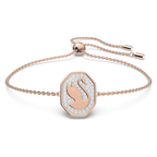 Swarovski Signum Swan Bracelet White Rose Gold Plated