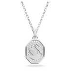 Swarovski Signum Swan Pendant Necklace Long White Rhodium Plated