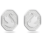 Swarovski Signum Swan Stud Earrings White Rhodium Plated