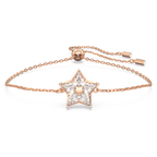 Swarovski Stella Star Bracelet Kite Cut White Rose Gold-Tone Plated