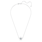 Swarovski Stella Star Pendant Necklace Blue Rhodium Plated