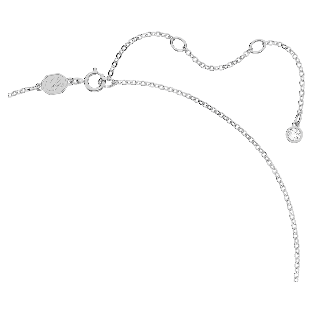 Swarovski Stella Star Pendant Necklace Blue Rhodium Plated