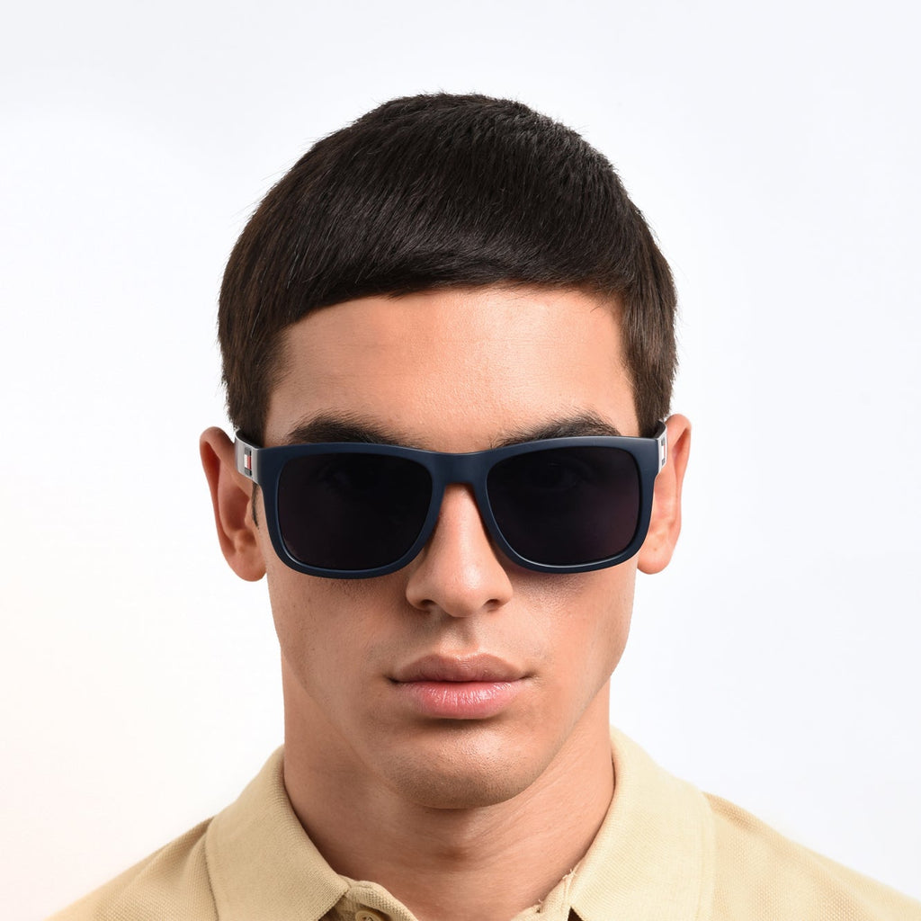 Sunglasses - Tommy Hilfiger TH 1556/S 8RU 53KU Unisex Blue Red Sunglasses