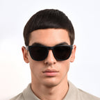 Sunglasses - Tommy Hilfiger TH 1557/S 08A 54IR Men's Black Grey Sunglasses