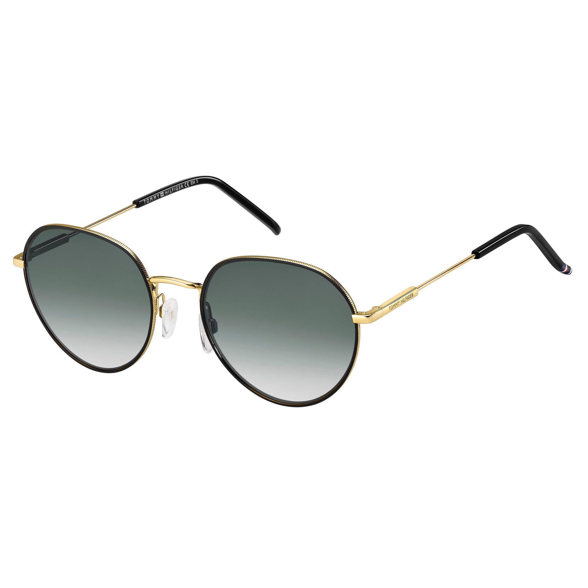 Sunglasses - Tommy Hilfiger TH 1711/S RHL 549O Unisex Gold Black Sunglasses