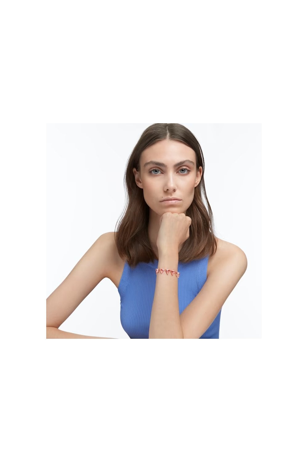 Swarovski Ortyx Pink Triangle Bracelet