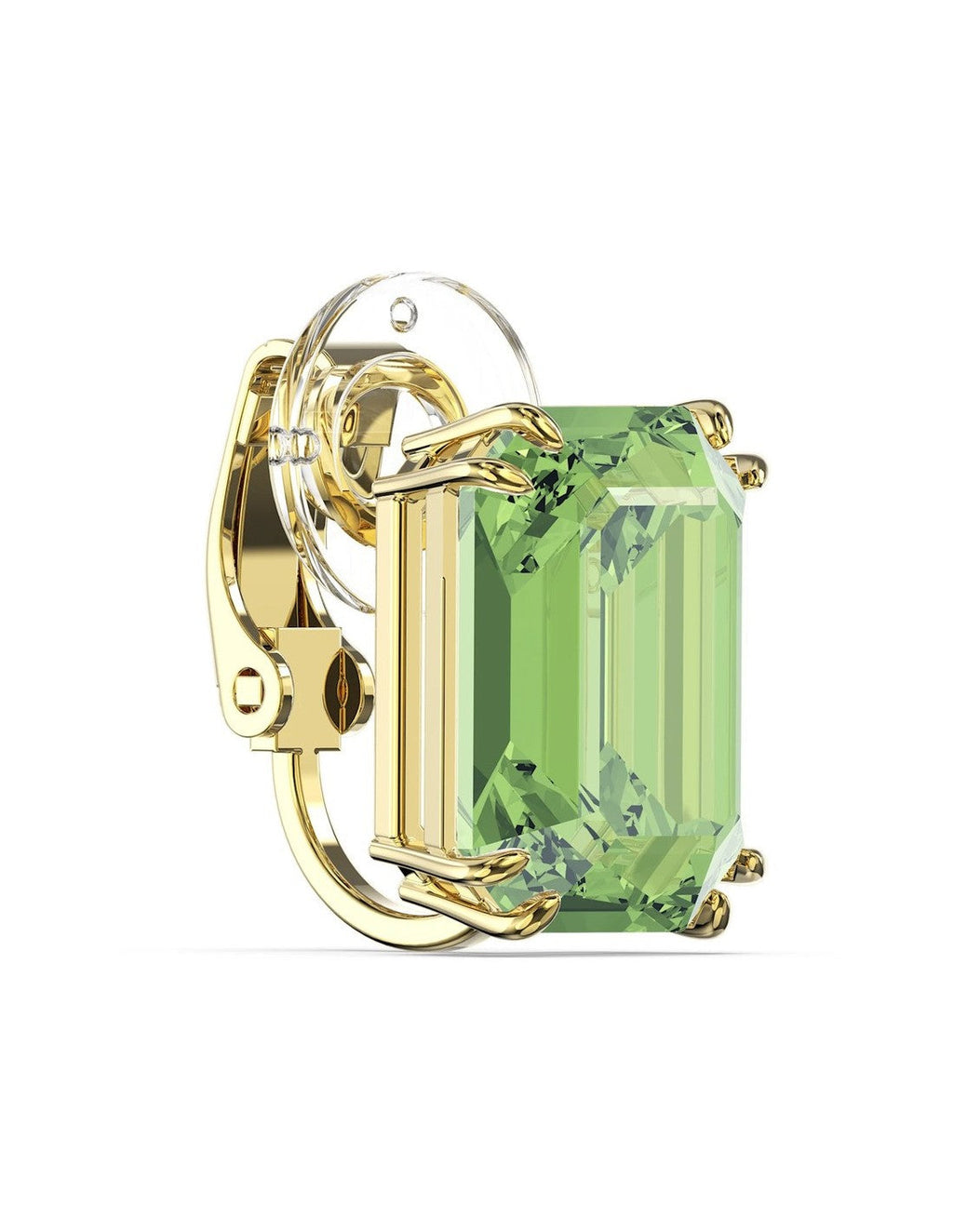 Swarovski Women's Millenia Gold Plated Green Clip Earring