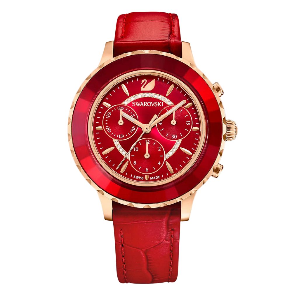 Swarovski Octea Lux Chrono Ladies Red Watch
