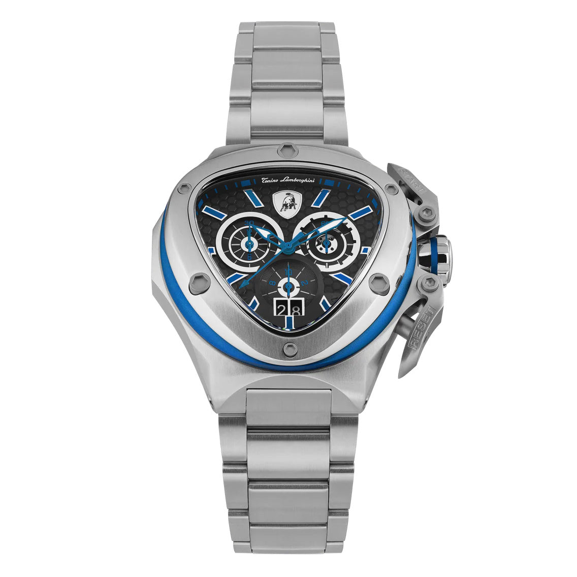 Tonino Lamborghini Spyder X Men’s Silver Blue Watch