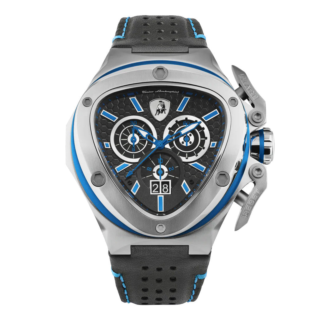 Tonino Lamborghini Spyder X Men’s Black Blue Watch