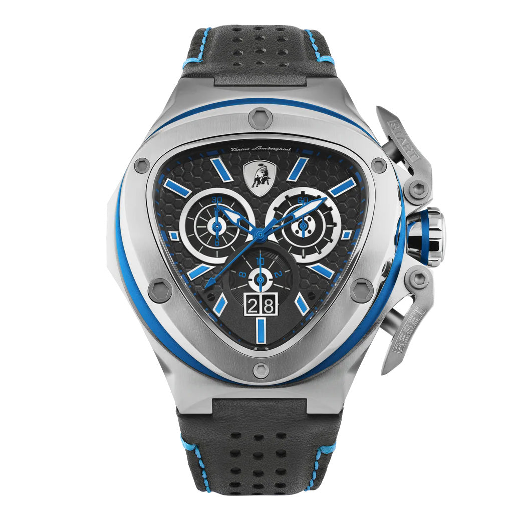 Tonino Lamborghini Spyder X Men’s Black Blue Watch