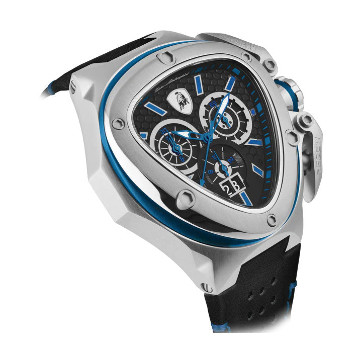 Tonino Lamborghini Spyder X Men’s Black Blue Watch