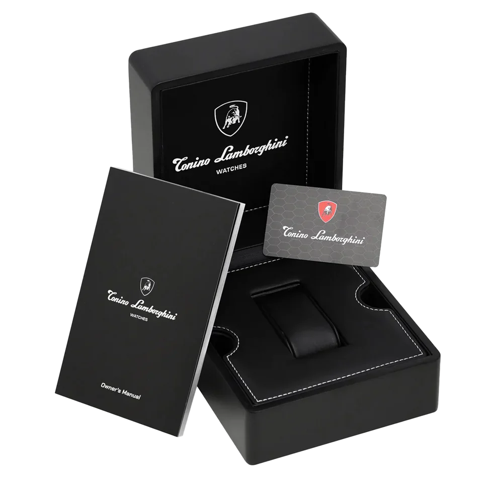 Tonino Lamborghini Novemillimetri Men's Rose Gold Black Watch
