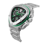 Tonino Lamborghini Spyder X Men's Silver Green Watch