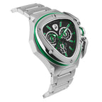 Tonino Lamborghini Spyder X Men's Silver Green Watch