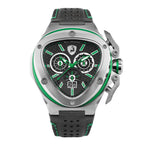 Tonino Lamborghini Spyder X Men's Silver Green Watch