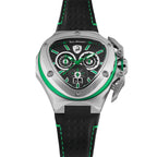 Tonino Lamborghini Spyder X Men's Silver Green Watch