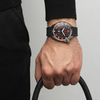 Tonino Lamborghini Shock ABS Men's Silver Red Watch