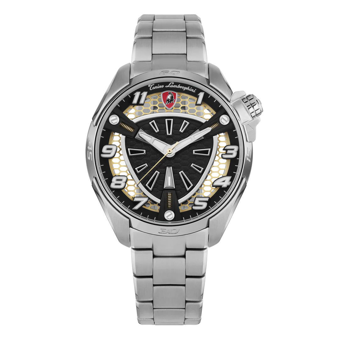 Tonino Lamborghini Shock ABS Men's Silver Watch