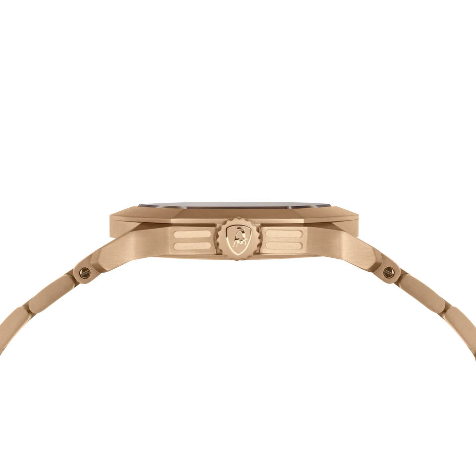 Tonino Lamborghini Novemillimetri Men's Rose Gold Black Watch