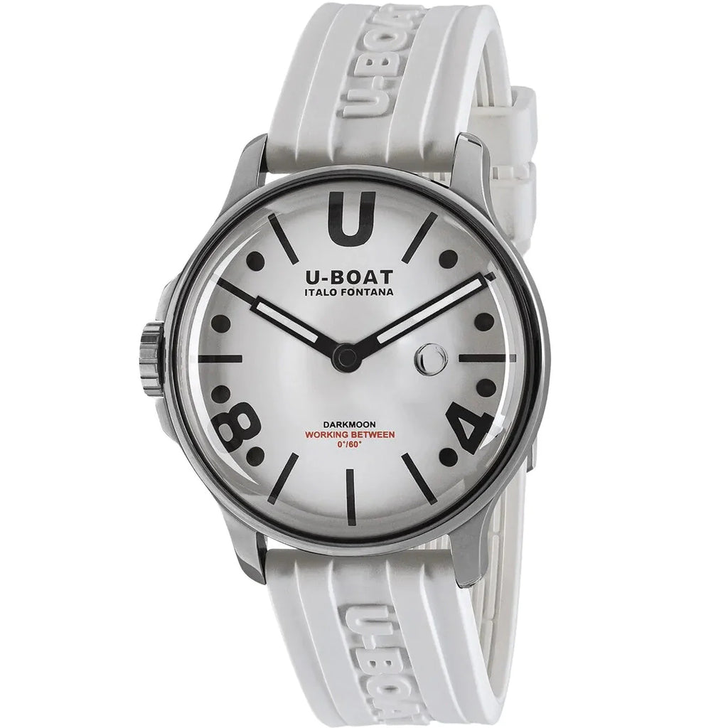 U-Boat Darkmoon 44mm White Curve SS Men's Watch U9542