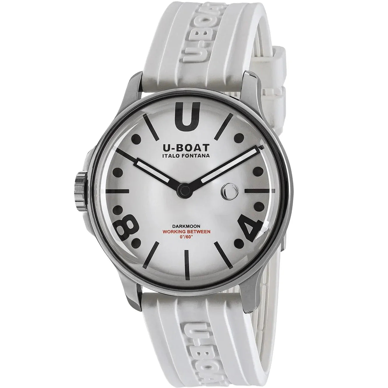 U-Boat Darkmoon 44mm White Curve SS Men's Watch U9542