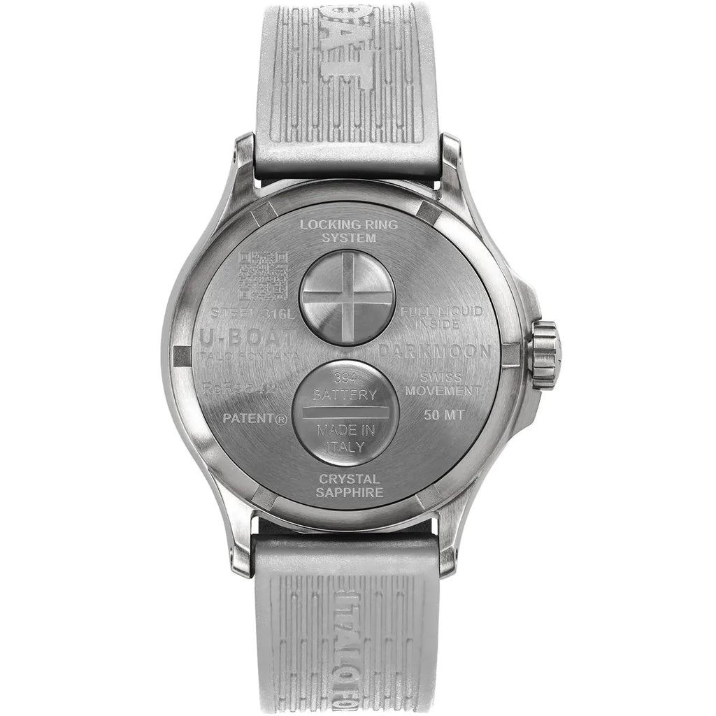 U-Boat Darkmoon 44mm White Curve SS Men's Watch U9542