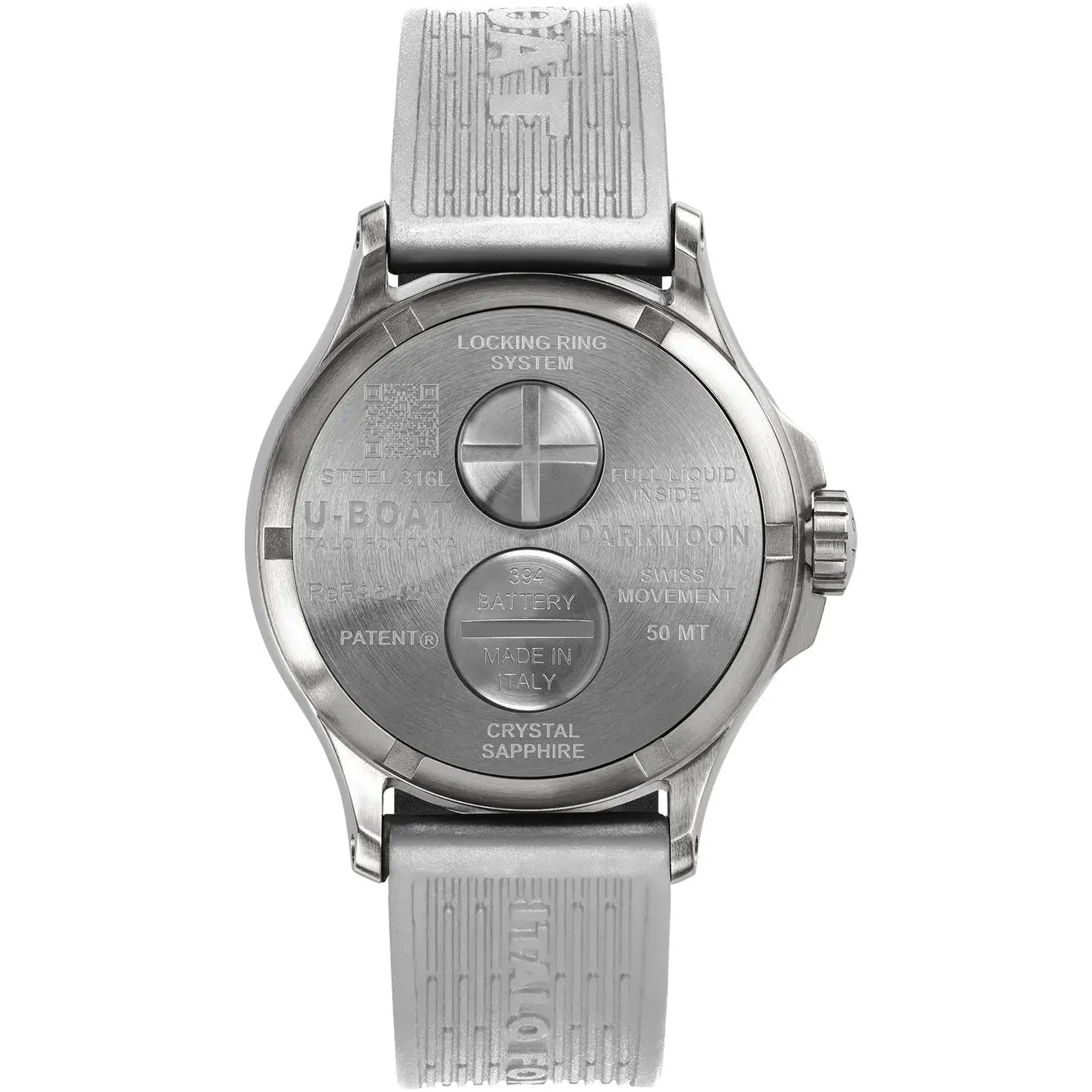 U-Boat Darkmoon 44mm White Curve SS Men's Watch U9542