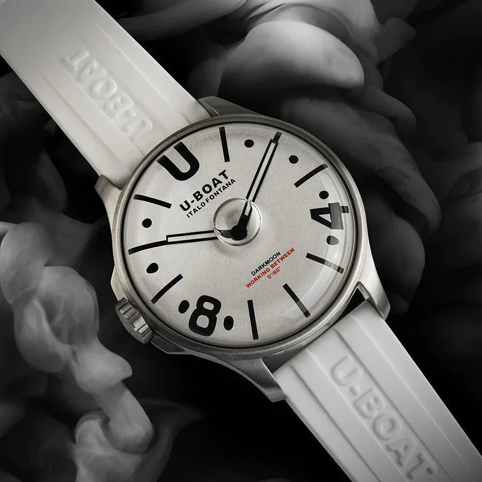 U-Boat Darkmoon 44mm White Curve SS Men's Watch U9542