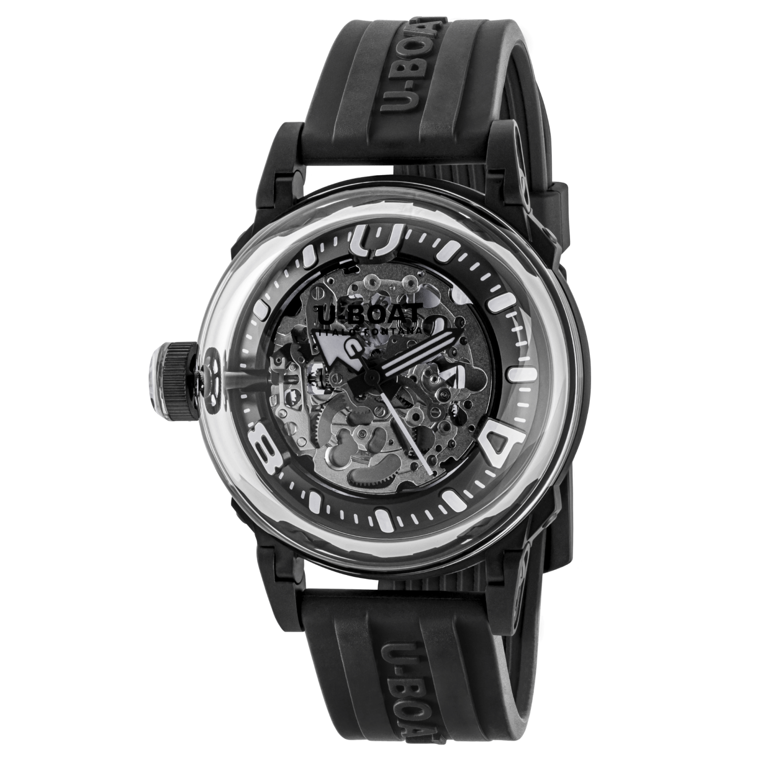 U-Boat U-65 Automatic Skeleton Men's White Watch