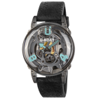 U-Boat U-65 Men's Black Turquoise Watch