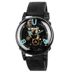 U-Boat U-65 Men's Turquoise Black PVD Watch