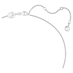 Swarovski Una Pendant Heart Large Necklace White Rhodium Plated